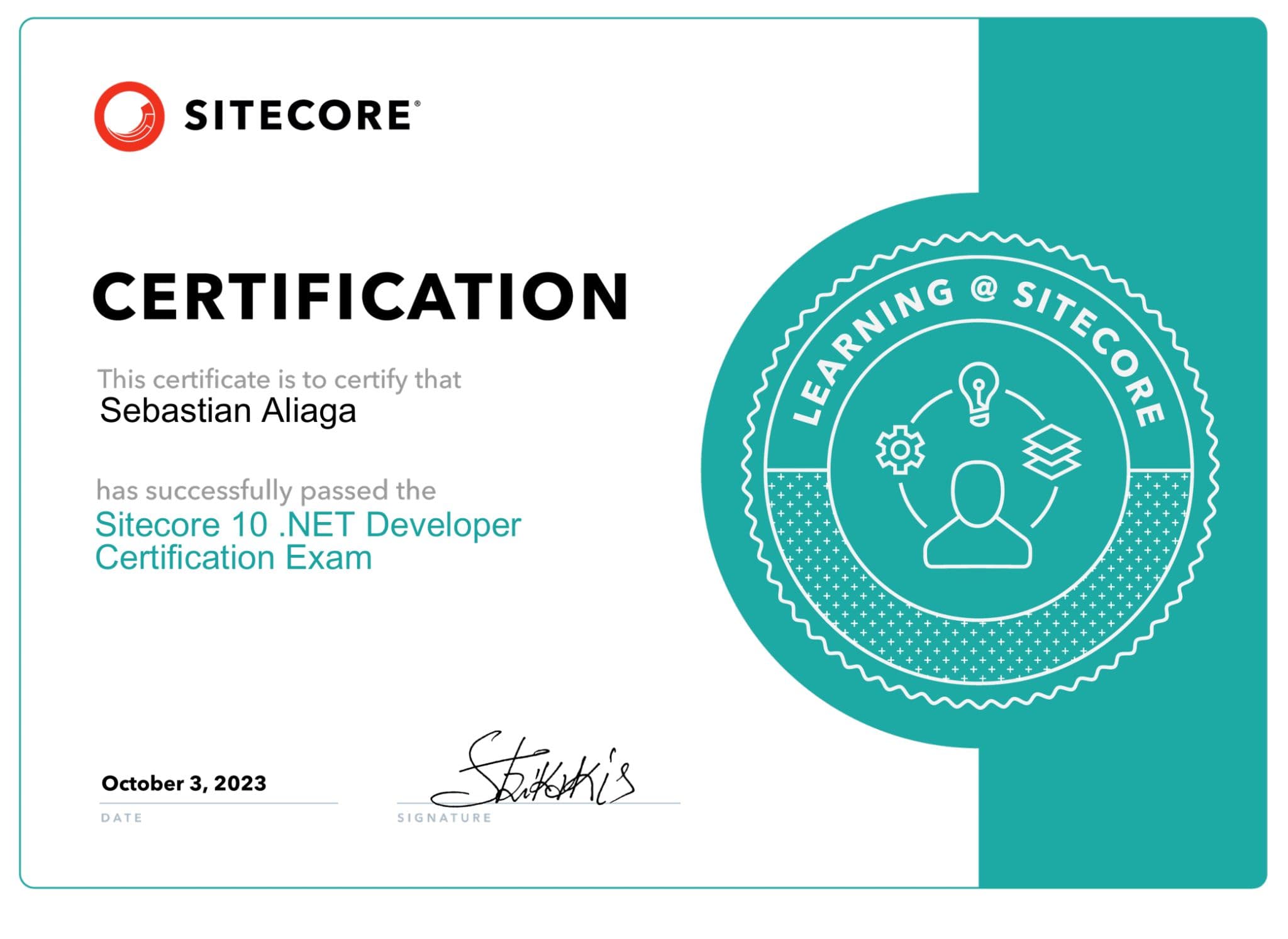 Certified Sitecore 10 .NET Developer image